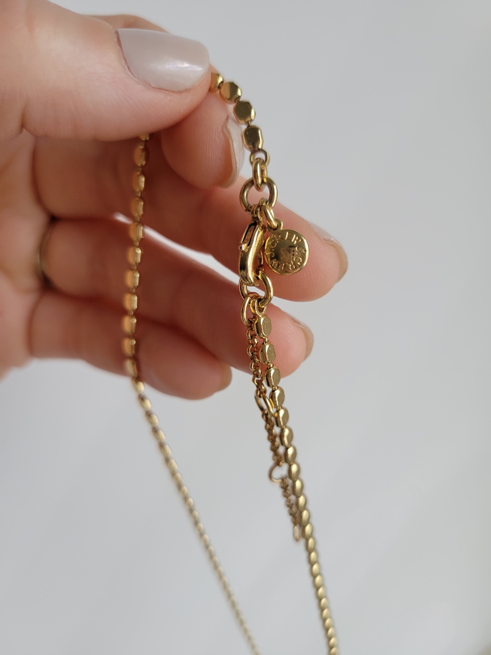 J Crew Gold Dot Chain Set Necklace & Bracelet - Picture 7 of 9